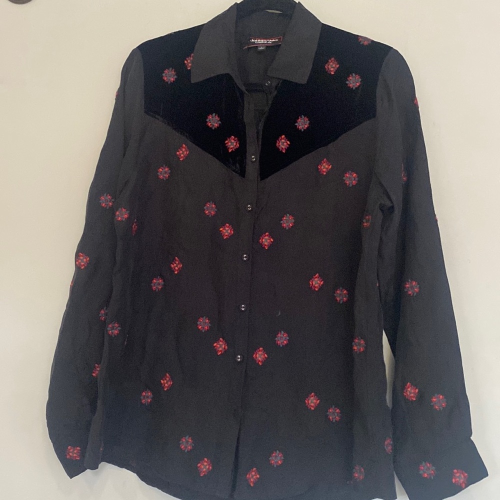 Johnny was small button down shirt